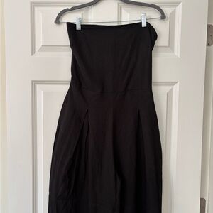 Chic Black Strapless Jumpsuit